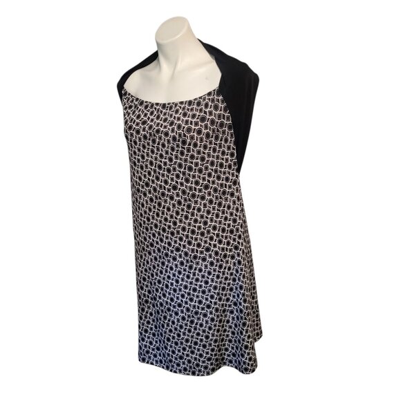 MKM Dress Size XL Black White Geometric - Picture 4 of 7